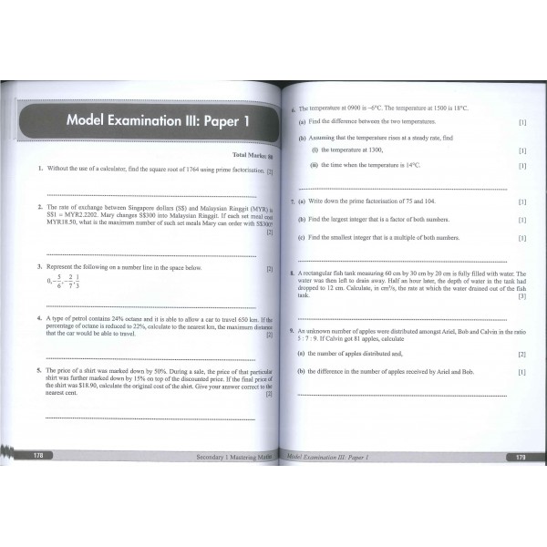 Ms Topical Math Mastering Mathematics Topical Sec 1
