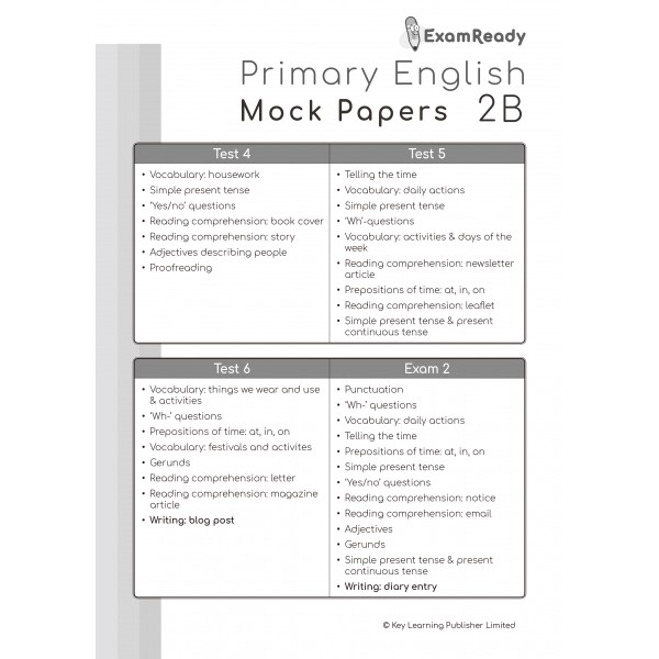 Exam Ready Primary English Mock Papers P.2