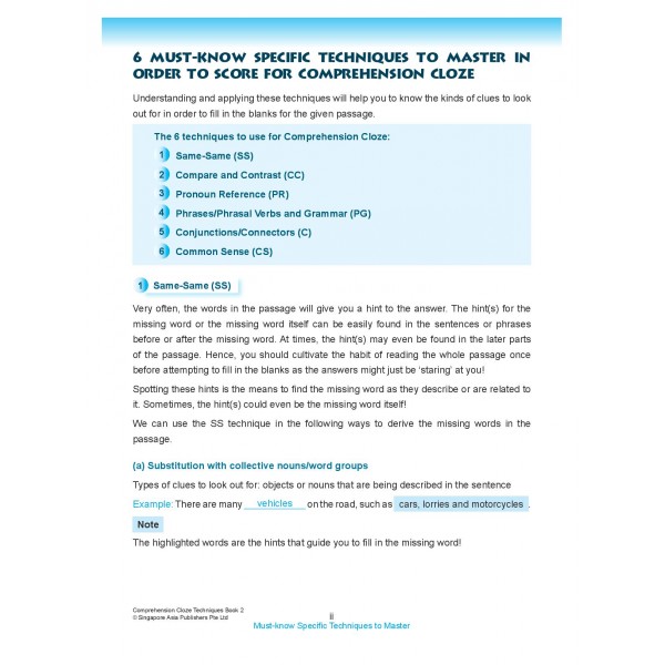 Conquer Comprehension Cloze Techniques Book 2